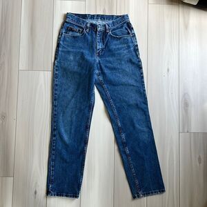 Vintage Rider Medium Wash Denim Jeans Straight Leg Size 6
